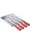 Stainless Steel Set Of 4 Pcs Kitchen Knife With Tpr Handle - 7