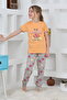 Girls' 100% Natural Cotton Short Sleeve Quality Pajama Set - 5