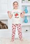 Girls' 100% Natural Cotton Short Sleeve Quality Pajama Set - 7