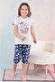 Girl's 100% Natural Cotton Short Sleeve Capri Quality Pajama Set - 4