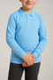 Children's Baby Blue Long Sleeve Polo Neck Lacoste School T-Shirt - 2
