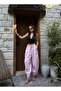 Pink 100% Organic Fabric Loose Cut Design Trousers 29267 - 3