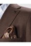 Men's Slim Fit Plain Fabric Vest Suit - 2