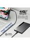 كابل USB-C، شحن فائق السرعة 240 واط، كابل Thunderbolt 3 مع دعم شاشة 8K، مضفر من النايلون - 3