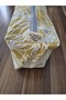 Yellow Feather Patterned Makeup Bag - 3