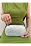 Women's Silver Wavy Evening Dress Clutch Portfolio Bag - 4