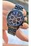 Brand Rose Black Color Waterproof Men's Wristwatch - With Bracelet Gift - 3