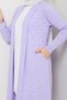 Women's Casual Cardigan with Pockets Lilac - 7