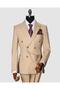 Men's Slim Fit Gray Fabric Vest Suit