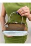 Women's Silver Snake Leather Evening Dress Clutch Portfolio Bag - 4