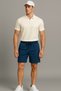 Ribbed Ottoman Premium Fabric Half Zipper Unisex T-Shirt and Shorts Set of 2 - 2