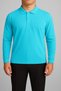 Unisex Turquoise Long Sleeve Polo Neck Lacoste T-Shirt – School High School Adult Suitable 100% Cotton - 2