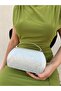 Women's Silver Wavy Evening Dress Clutch Portfolio Bag - 5