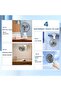 Portable Clip-On Fan, USB Rechargeable Battery Operated Desk Fan with 3 Speeds, 360° Rotatio - 6