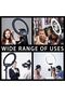 18" Soft Ring LED Light with Remote, 3 Phone Holders, 2700K-6500K Color Temp, USB Charging, S - 7