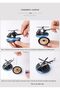 Solar Helicopter Car Air Freshener – Metal Dashboard Perfume Diffuser with 4 Solar Panels | - 2