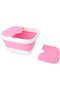 Foldable Foot Bath Massager Bucket with Red Light Therapy, Bubble Bars, 2 Massage Rollers, Co