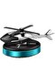 Solar Helicopter Car Air Freshener – Metal Dashboard Perfume Diffuser with 4 Solar Panels |