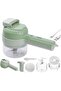 4 in 1 Handheld Electric Vegetable Cutter Set, Mini Electric Food Processor with USB Recharge