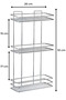 Adhesive Bathroom Organizer Shampoo Dispenser Soap Holder Lifetime Stainless 3-Piece Bathroom Shower Hanger Rack Chrome - 3