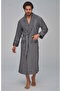 Stylish Crushed Bamboo Cotton Men's Dressing Gown