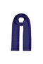 شال مونوغرام منقوش بنمط مربعات الثلج للفصول الأربعة 04390-Sax Blue - 2