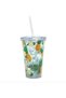 16oz Travel Tumbler with Straw – “Life Is Sweet” Quote – BPA-Free Transparent Cold Cu - 2