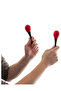 Mini Egg Maracas Childrens Percussion Shaker Instrument Red One Pair - 6