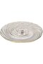 Glass Dinner Plate with Swirl Pattern, Clear with Gold Trim, 16 cm - 2
