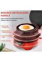 Sandwich Toaster and Burger Maker with Egg Rings and Timer, Non-Stick Ceramic Plates, Easy Cl - 5