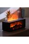 Mini Fireplace Diffuser for Essential Oils with 7 Color Flame Light, Ultrasonic Aromatherapy