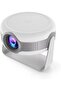 Smart Portable Projector, 4K HD, Android 12, 130-inch, 180° Flip