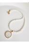 Natural Stone Daisy Necklace 44 cm - 4