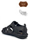 Genuine Leather Closed Toe Men's Sandals Black - 7