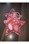 Red Winter Theme Star Ornament - 3