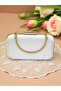 2026 Special Series Ecru Satin Evening Dress Bag Suyolu Patterned Long Strap Wedding Engagement Graduation. Modern Style - 4
