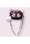 Girl's Faux Leather Crossbody Bag with Panda Figure and Pompom Detail - 6