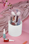 7-Compartment Makeup Organizer with Transparent Lid, Large Brush Organizer with Compartments - 3