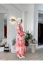 Kahma Chiffon Dress Coral 25Y13167 - 7