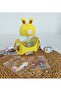 School Water Bottle with Rabbit Ears 700 ml with Sticker Gift 1 Pcs - 3