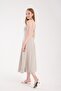 Strappy Long Linen-Look Summer Midi Dress - 5