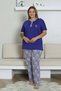 PLUS SIZE SAKS PLAVI PJAMA SET 2865KYB - 4