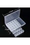1 Piece Jewelry - Bead and Stone Storage Box with 28 Compartments (7 of Them with 4 Sections Each) and Lockable Lid - 2