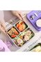 Kids Lunch Box Stainless Steel Insulated – Double Decker Leakproof Bento Box with Spoon, So - 3