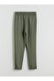 Two Mt Shop Quality Lcw Modest Green Interlock Plain Standard & Regular Women's Sweatpants - 5