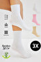 Bamboo Women's Elasticless Socket Seamless Premium Socks 3-Piece Assortment Pack Socks That Don'T Squeeze/ Don'T Leave Marks