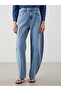 Trendlucky Baggy Fit Women's Jean Pants with Difference in Color - 2