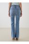 Lcw Jeans Indigo Crop Flare Women's Jean Trousers - 4