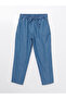Straight Fit Women's Jeans with Elastic Waist - 6