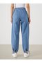 Trendlucky Women's Jogger Jean Pants with Elastic Waist and Difference in Color - 4